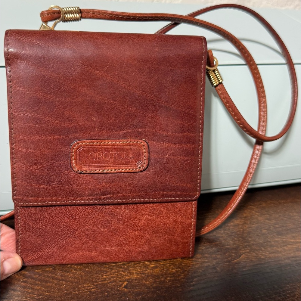Oroton Leather Crossbody Bag